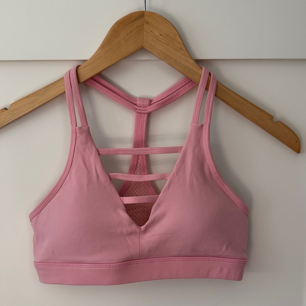 Pink Strappy Women's Sports Bra by Zyia